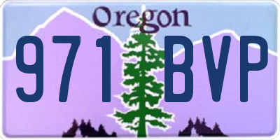 OR license plate 971BVP
