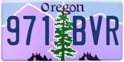 OR license plate 971BVR