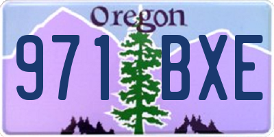 OR license plate 971BXE
