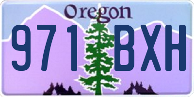 OR license plate 971BXH