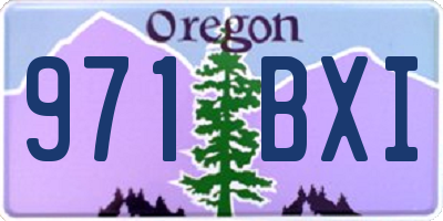 OR license plate 971BXI