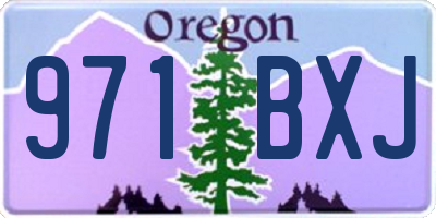 OR license plate 971BXJ