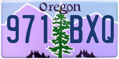 OR license plate 971BXQ