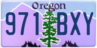 OR license plate 971BXY