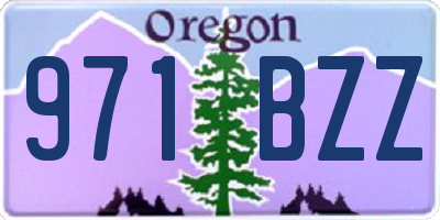 OR license plate 971BZZ
