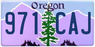 OR license plate 971CAJ