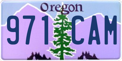 OR license plate 971CAM