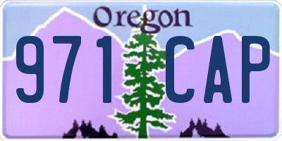 OR license plate 971CAP