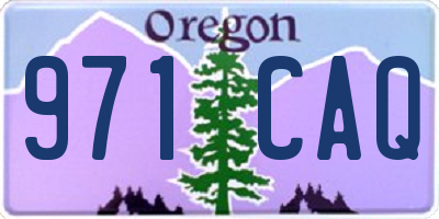 OR license plate 971CAQ