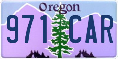 OR license plate 971CAR