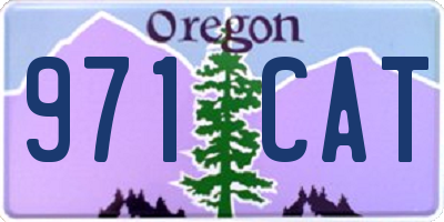 OR license plate 971CAT