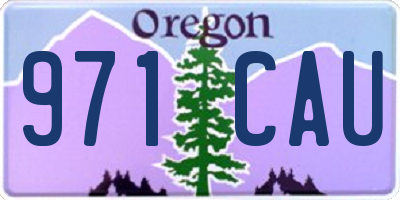 OR license plate 971CAU