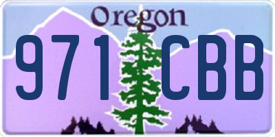 OR license plate 971CBB