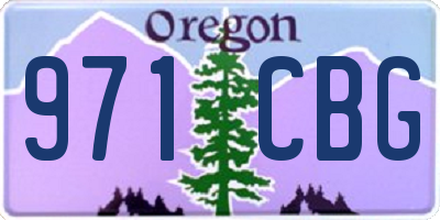 OR license plate 971CBG