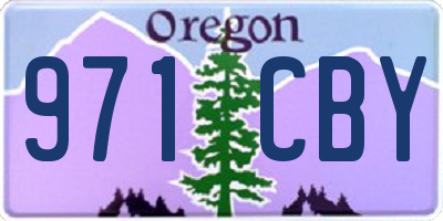 OR license plate 971CBY