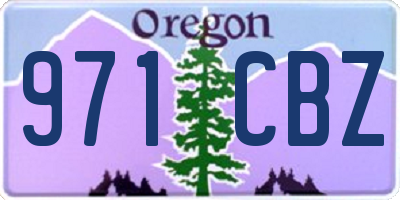 OR license plate 971CBZ