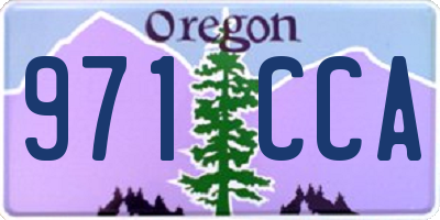 OR license plate 971CCA