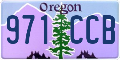 OR license plate 971CCB