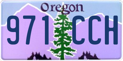 OR license plate 971CCH