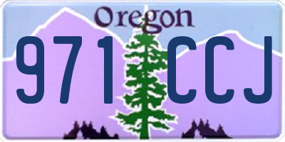OR license plate 971CCJ