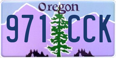 OR license plate 971CCK