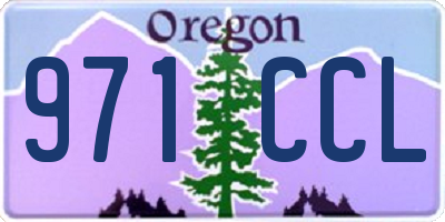 OR license plate 971CCL