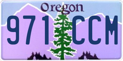OR license plate 971CCM