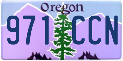 OR license plate 971CCN