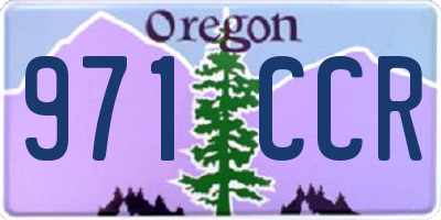 OR license plate 971CCR