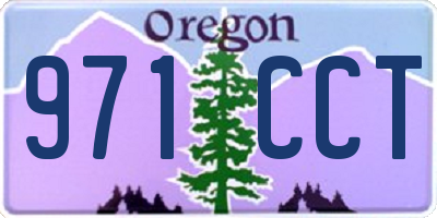 OR license plate 971CCT