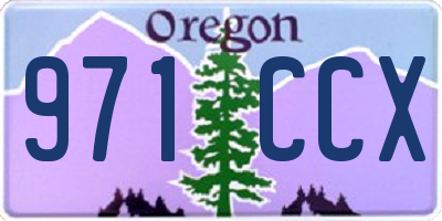 OR license plate 971CCX