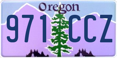 OR license plate 971CCZ