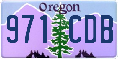 OR license plate 971CDB