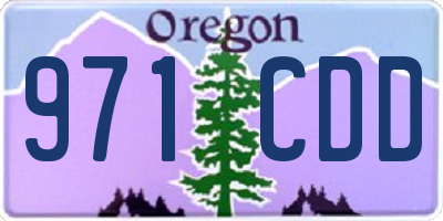 OR license plate 971CDD
