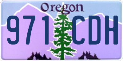 OR license plate 971CDH
