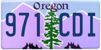 OR license plate 971CDI