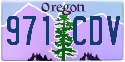 OR license plate 971CDV