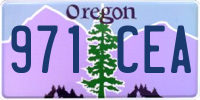 OR license plate 971CEA