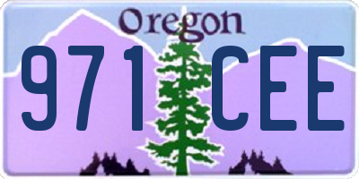 OR license plate 971CEE