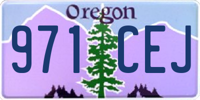 OR license plate 971CEJ
