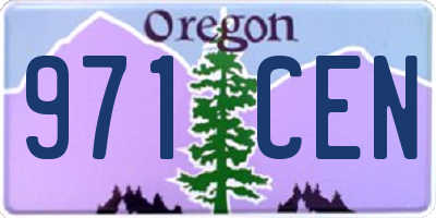 OR license plate 971CEN