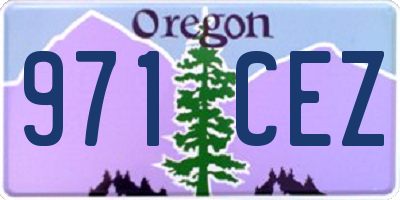 OR license plate 971CEZ