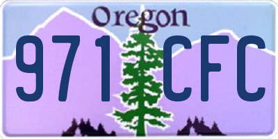 OR license plate 971CFC