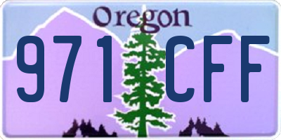 OR license plate 971CFF