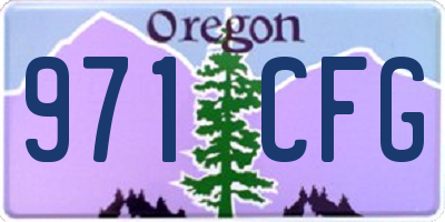OR license plate 971CFG