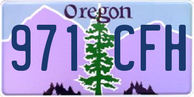 OR license plate 971CFH