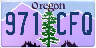 OR license plate 971CFQ
