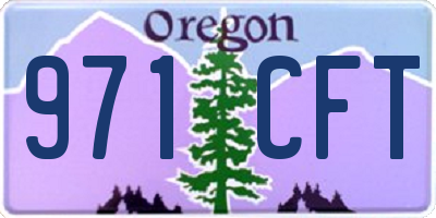 OR license plate 971CFT
