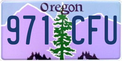 OR license plate 971CFU