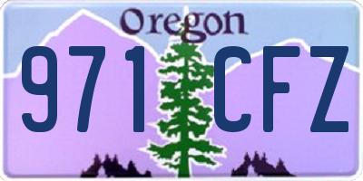 OR license plate 971CFZ